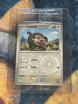 Pokemon TCG Lechonk 155/198 - SV Pokemon Center Stamped Promo - Sealed - Image 1