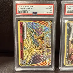 2016 POKEMON XY STEAM SIEGE #66 #82 YVELTAL & XERNEAS BREAK PSA 10 SEQUENTIAL - Image 2