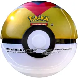 Pokemon 2021 Level Ball Pokeball Tin Set [2021 3 Booster Packs & Coin] - Image 1
