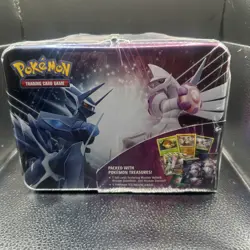 NEW-Pokemon TCG Sword & Shield PALKIA & DIALGA Collector Chest Tin - Image 1