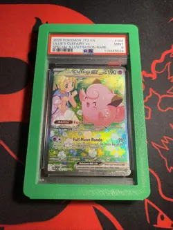 2025 Pokemon Journey Together 184/159 Lillies Clefairy ex SIR PSA Mint 9 - Image 1