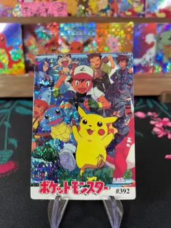 Pikachu Misty Ash #392 Pokemon Vintage Prism Vending Sticker NM US SELLER - Image 1