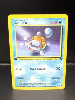Pokemon TCG Squirtle 68/82 Team Rocket 1st Edition Non-Holo Regular G - Image 2