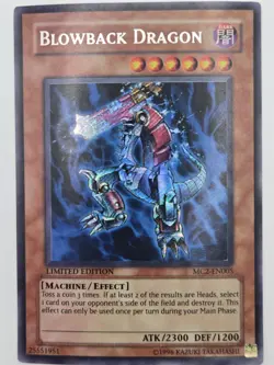 Blowback Dragon MC2-EN005 Secret Rare Limited Edition NM Yugioh - Image 1