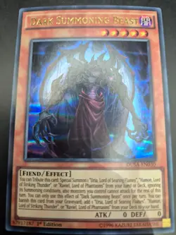 YUGIOH DARK SUMMONING BEAST ULTRA RARE EX DUSA-EN030 - Image 1
