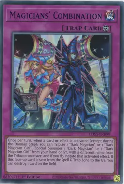 Yugioh Magicians' Combination LDS3-EN099 Blue Ultra 1st Edition NM x3 Play Set - Image 1