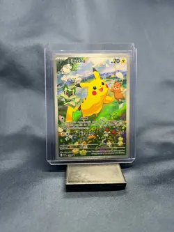 Pokemon Pikachu TCG SVP 088 Black Star Promo Card Paldea Adventure Chest - Image 1