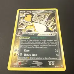 Dark Ampharos Holo Rare 2/109 2004 Pokemon Card Team Rocket Returns - Image 2