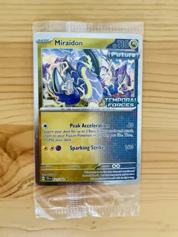 Pokemon TCG Miraidon 121/162 Sealed Temporal Forces Stamped Best Buy Promo Card - Image 1