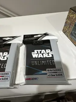 Star Wars Unlimited premium tokens And Gamegenic Card Sleeve Lot New/sealed - Image 5