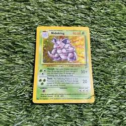 Pokemon TCG Nidoking Base Set Holo Unlimited Rare Card 11/102 - Image 3