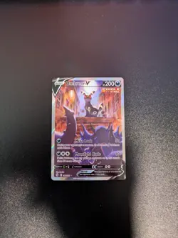 Pokemon Umbreon v TCG Holo Ultra Rare Card Evolving Skies 189/203 NM/M Condition - Image 1