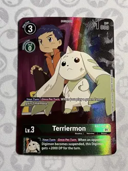 Terriermon - EX2-025 - Alternate Art (NM) - Digimon Card Game TCG English - Image 1