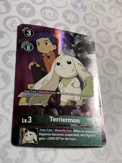 Terriermon - EX2-025 - Alternate Art (NM) - Digimon Card Game TCG English - Image 2