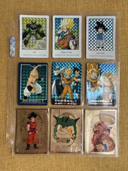 Vintage Dragon Ball Z Card Lot Amada Fundai Holochrome Cards Prism Artbox Bandai - Image 3