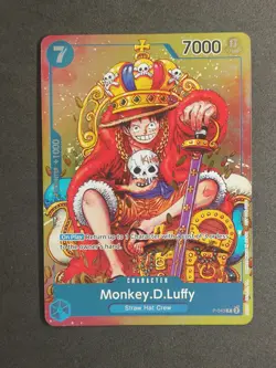 One piece Monkey D Luffy Convention Exclusive Foil promo Card P-043 English mint - Image 1
