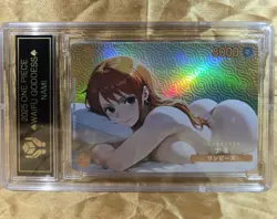 NAMI One Piece Anime Waifu Goddess Card CUSTOM MADE Black Label - Image 2