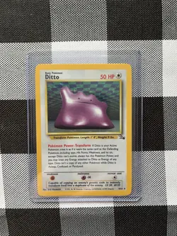 Pokemon TCG Ditto Fossil Holo Rare Card 3/62 & Moltres & Articuno Non Holo - Image 1