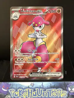 Pokemon Card Medicham ex 161/142 Stellar Crown Ultra Rare Near Mint - Image 1
