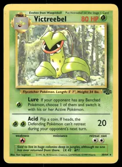 Pokemon Cards Victreebel 30/64 UNLIMITED Jungle WOTC Rare NM - Image 1