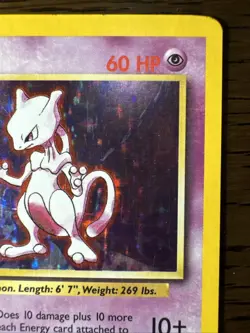 Mewtwo - 10/102 - Pokemon Base Set Unlimited Holo Rare Card WOTC MP - Image 5