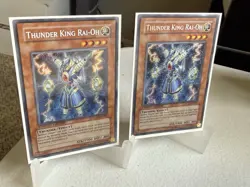 Thunder King Rai-Oh YG02-EN001 Yu-Gi-Oh! GX Manga Promotional Cards Limited X2 - Image 1