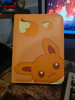 COLTUM Eevee Pokemon Trading Card Game 3 Ringed, 4 Pocket Binder TCG Holder - Image 1