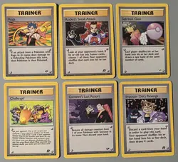 Pokemon Trainer Vintage 6 Card Lot - Image 1