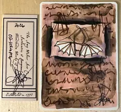 MTG ARTIST PROOF Antiquities Ornithopter AP Sketch Art Amy WEBER Magic - Image 1