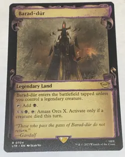 Barad-dur 0704 - Showcase Scrolls, Lord of the Rings MTG MAGIC NEW UNPLAYED - Image 1