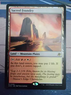Sacred Foundry : MTG - Edge of Eternities #0256 - NM - Magic - EOE - Image 1