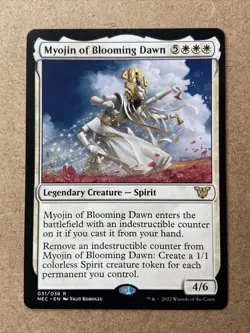 mtg kamigawa neon dynasty Myojin of Blooming Dawn Commander Rare - Image 1