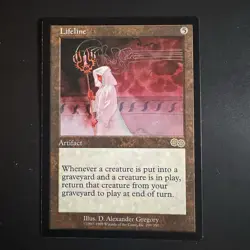 Magic The Gathering Lifeline Urza's Saga Regular Lightly Played LP MTG - Image 1