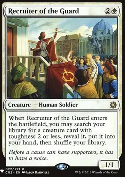 MTG Magic the Gathering Recruiter of the Guard (206/1703) Mystery Booster NM - Image 1