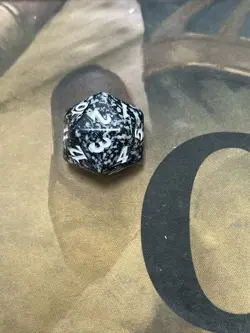 🎲 MTG d20 Spindown 20-sided Life Rare Counter die dice - Morningtide - Black - Image 2