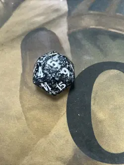 🎲 MTG d20 Spindown 20-sided Life Rare Counter die dice - Morningtide - Black - Image 3