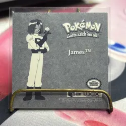Vintage 1999 Pokemon Artbox Sticker James PR24 Prizm Series 1 Silver Holographic - Image 2