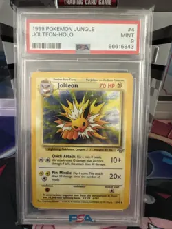 1999 POKEMON JUNGLE #4 JOLTEON-HOLO PSA 9 - Image 1