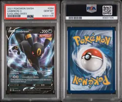2021 Pokemon SWSH Evolving Skies Umbreon V 094/203 PSA 10 Gem Mint - Image 1