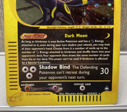 Pokemon Umbreon Holo Aquapolis H29/H32 e-Reader ENG 2002 Rare SP - Image 4