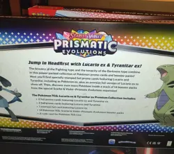 Pokemon Lucario Tyranitar Premium Collection Prismatic Evolutions Bundle 2x - Image 4