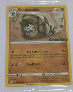 Sandaconda Black Star Sealed GameStop Stamped PROMO 082/163 Pokemon - Image 1