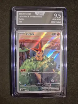 2025 Pokemon, Victini, Scarlet & Violet Promo, SVP 208, Englisch, AOG 9.5 - Image 1