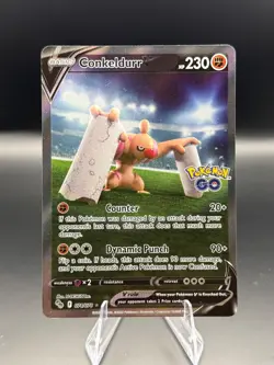 Conkeldurr V (Alternate Full Art) 074/078 Pokemon GO Holo - Image 1