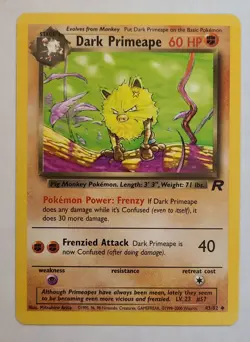 Pokemon DARK PRIMEAPE 43/82 Team Rocket - Near Mint 🍒 - Image 2