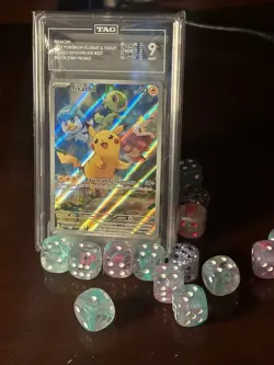 Pokemon TCG Scarlet & Violet Pikachu 27 Promo TAG 9 - Image 1