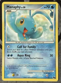 Pokemon TCG - MANAPHY - POP Series 6 3/17 - Rare Non-Holo - LP - Image 1