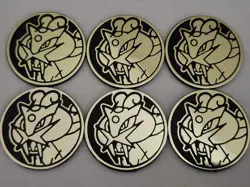 (6) Raikou Pokemon Coins Gold Holo Lot of 6 - Never Played - Image 3