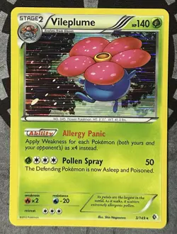 Pokemon TCG - VILEPLUME - Boundaries Crossed 3/149 Rare Holo - LP - Image 1