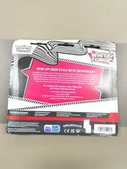 Pokemon TCG Scarlet & Violet 10.5 White Flare Tech Sticker Blister - Image 2